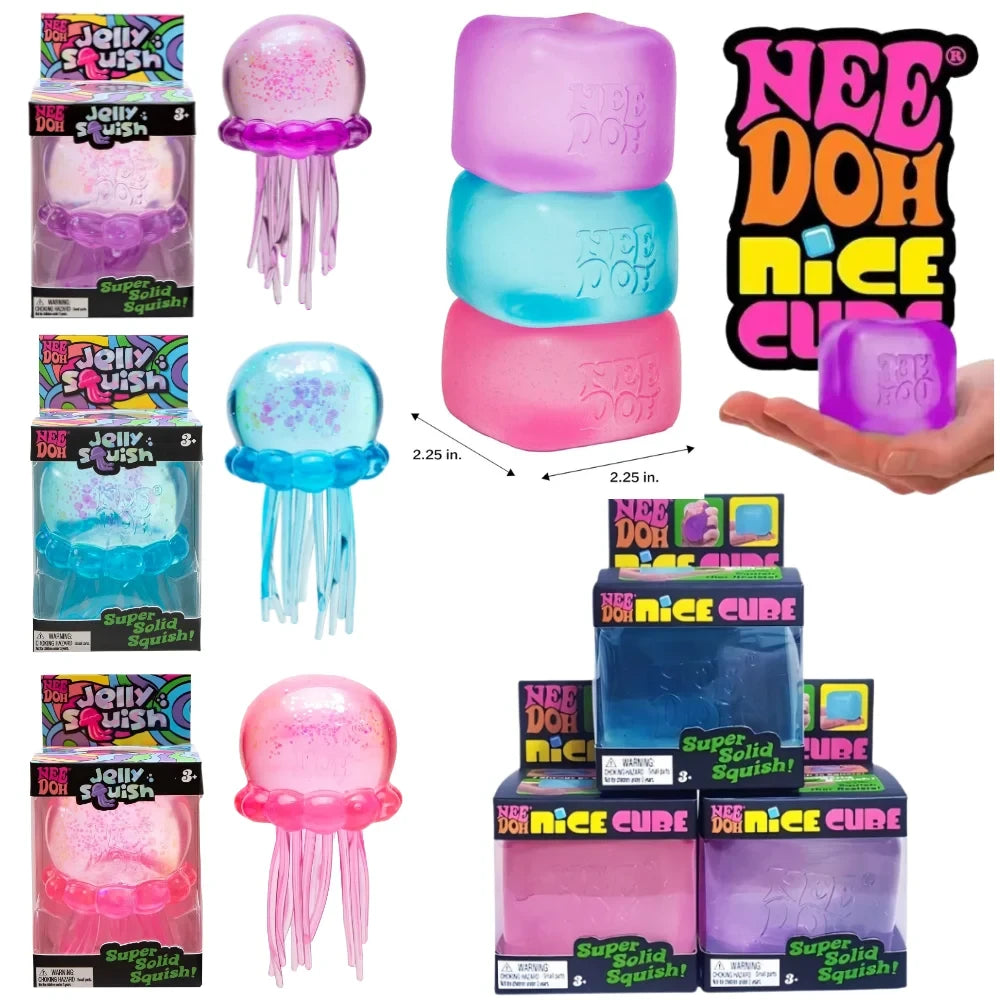 Nee Doh Jellyfish Cube Toy